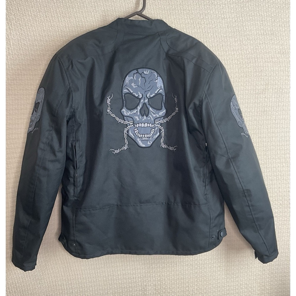 Revolution Gear Textile Armour Motorcycle Jacket Men's Size Large Black WornOnc - Picture 9 of 13